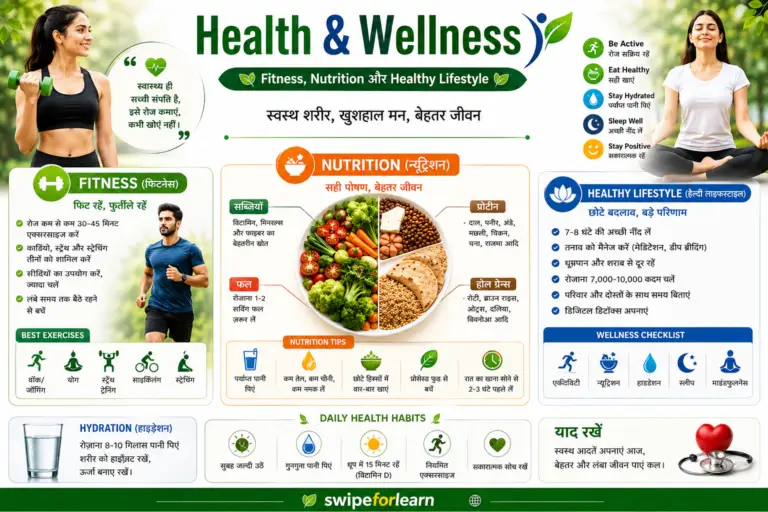 Health & Wellness: Fitness, Nutrition और Healthy Lifestyle Guide